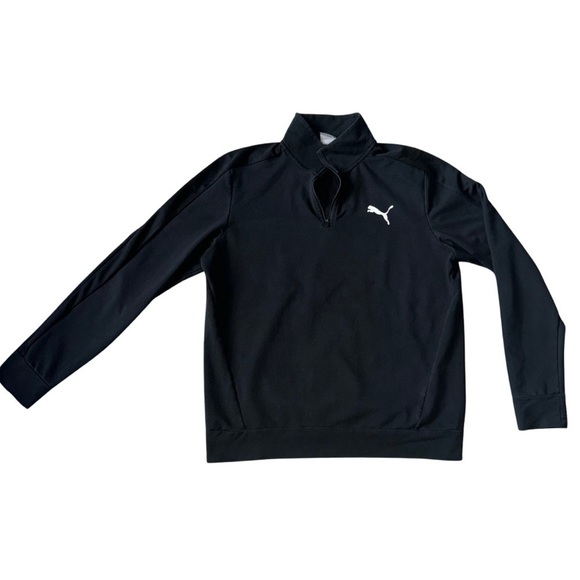 Puma Men’s Black 1/4 Zip Pullover Sweatshirt - Size XL‎ - Picture 1 of 3